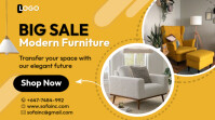 Furniture sales งานแสดงผลงานแบบดิจิทัล (16:9) template