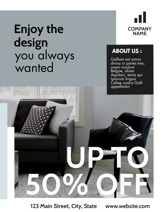 Copy of furniture sales template design | PosterMyWall