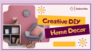 White DIY Home Decor Digital Display Template