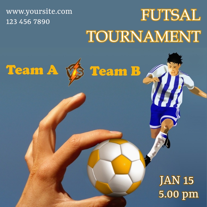 Futsal 1 Instagram Post template