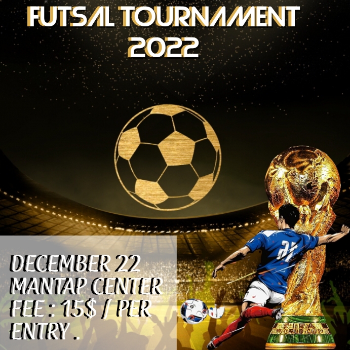 Futsal Square (1:1) template