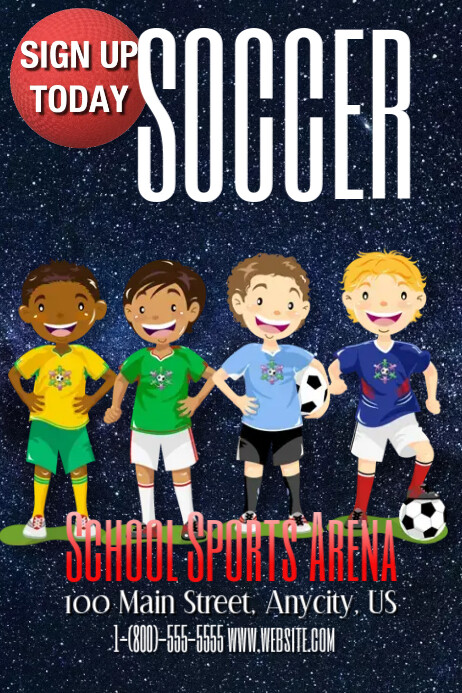 futsal template flyer postermywall