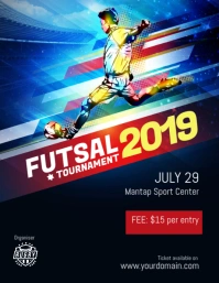 Futsal Football Tournament Flyer Poster