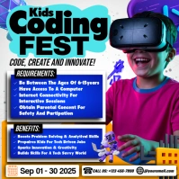 Future Ready Kids Coding Fest Instagram Post template