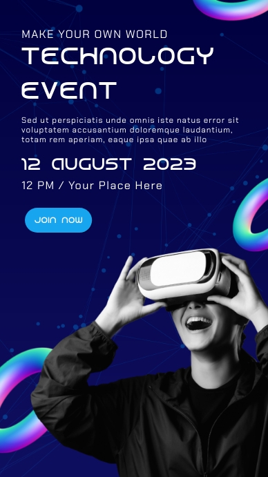 Copy of Future Technology Event Instagram Story | PosterMyWall