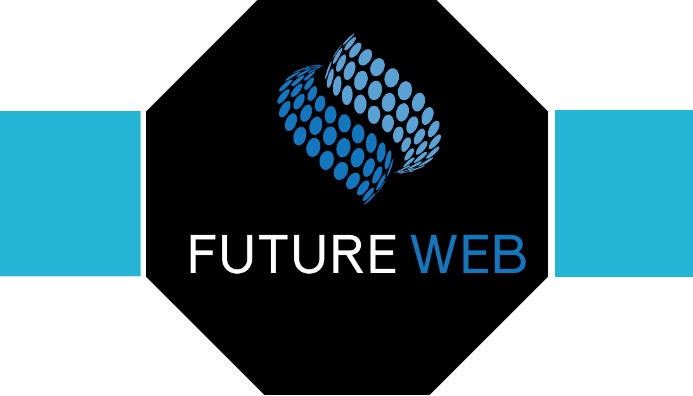 FUTURE WEB CARD FRONT SIDE Визитная карточка template