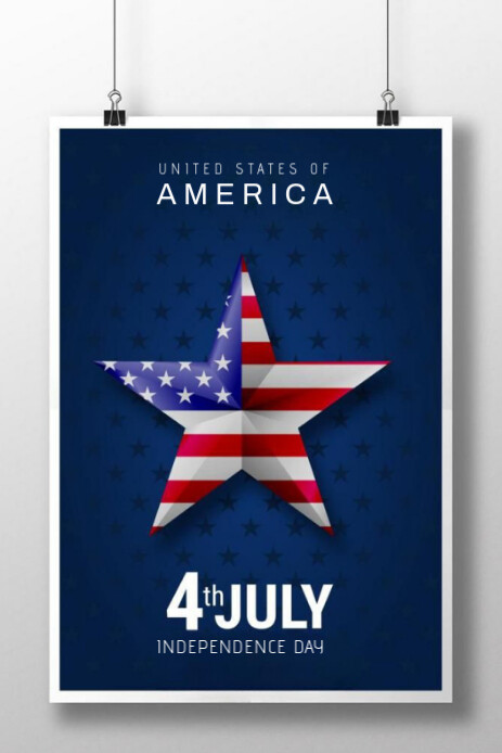 Futuristic 4th Of July Wish Card Pinterest Graphic template