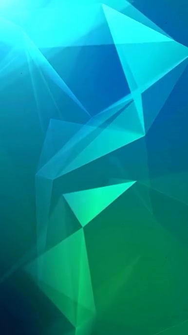Futuristic Abstract Geometric Background Video | Blue Green Animation Digital Display (9:16) template