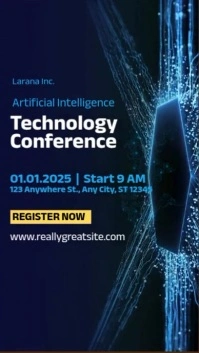 futuristic ai technology  mobile tech video Instagram Story template
