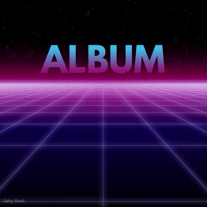 Copy of Futuristic album cover neon video | PosterMyWall