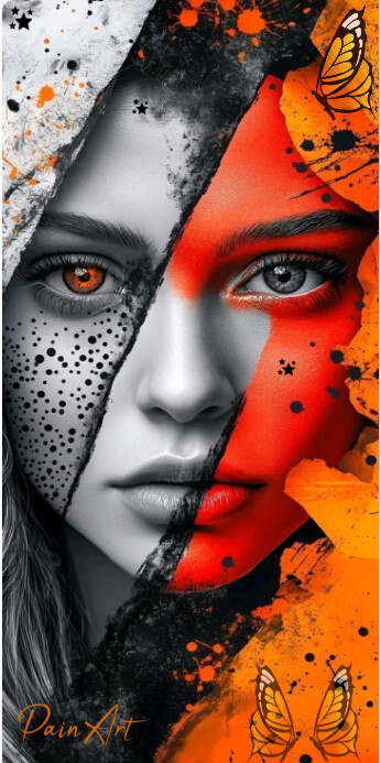 Futuristic Art Wallpaper  Roll Up Banner 3' × 6' template