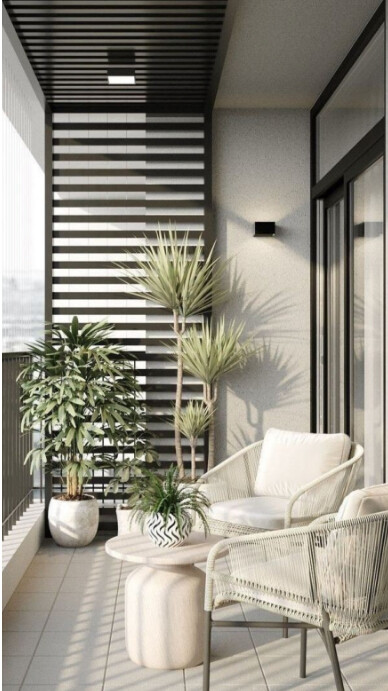 Futuristic Balcony  Digital Display (9:16) template