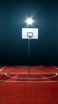 Futuristic Basketball Court  Digital Display (9:16) template