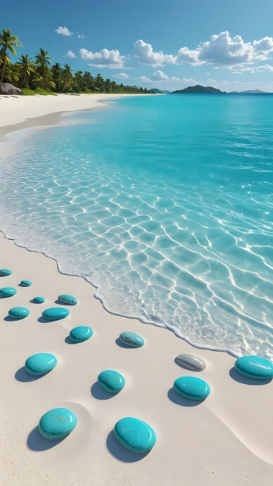 Futuristic Beach  Digital Display (9:16) template