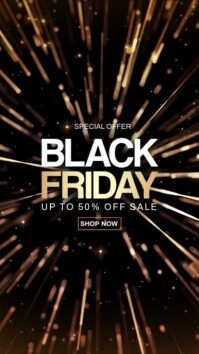 黑色 Black Friday Sale Reel de Instagram Template