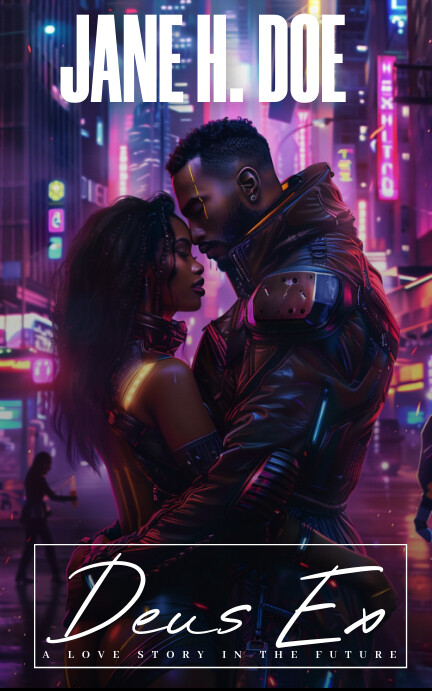 Futuristic Blade Runner Deus Ex Romance  Kind Kindle Omslag template