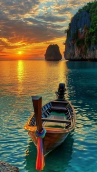 Futuristic Boat Ride Digital Display (9:16) template