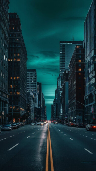 Futuristic City View  Digital Display (9:16) template