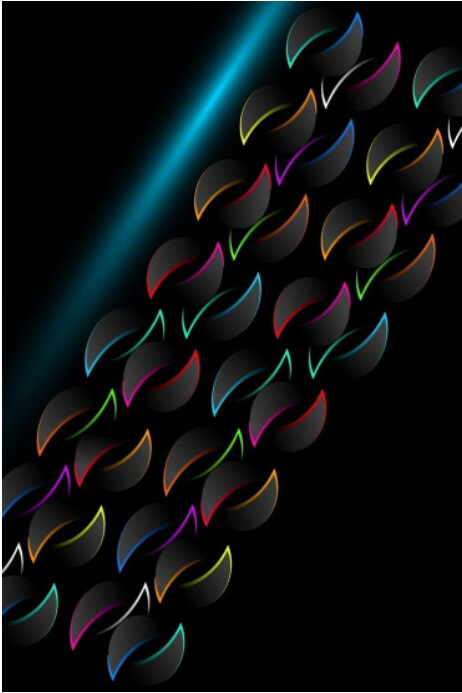 Futuristic Colourful Neon Leaf Pattern Background Poster template