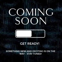 Futuristic Coming Soon – Something Big Is On The Way! Instagram Post template