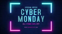 Futuristic Cyber Monday Sale Twitter Post template