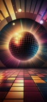 Futuristic Disco Vibes  Snapchat Geofilter template