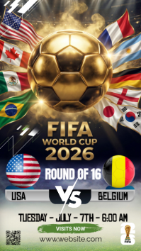 Futuristic FIFA World Cup 2026 Match Instagram Story template