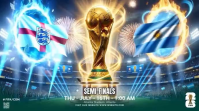 Futuristic FIFA World Cup Semi-Finals Presentation Video Презентация (16 : 9) template
