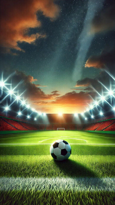 Futuristic Football Field  Digital Display (9:16) template