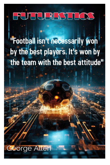 Futuristic   Football Poster Affiche template
