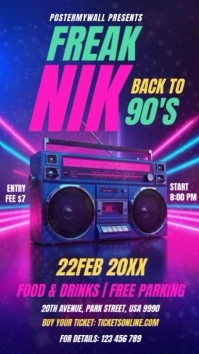 Futuristic Freaknik Party Ad Template Instagram Story Indaba yaku-Instagram
