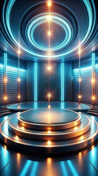Futuristic Futuristic Neon Stage Instagram Story template