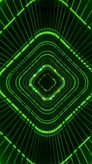 Futuristic Futuristic Neon Tunnel Loop Background Digital Display (9:16) template