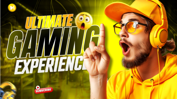 Futuristic Gaming Thumbnail Design Youtube Thumbnail Isithonjana se-YouTube template