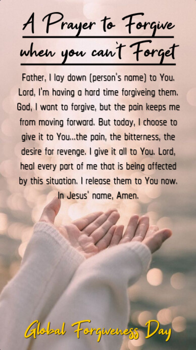 Futuristic Global Forgiveness Day / Prayer For Forgiveness  Instagram Story Instagram-verhaal template