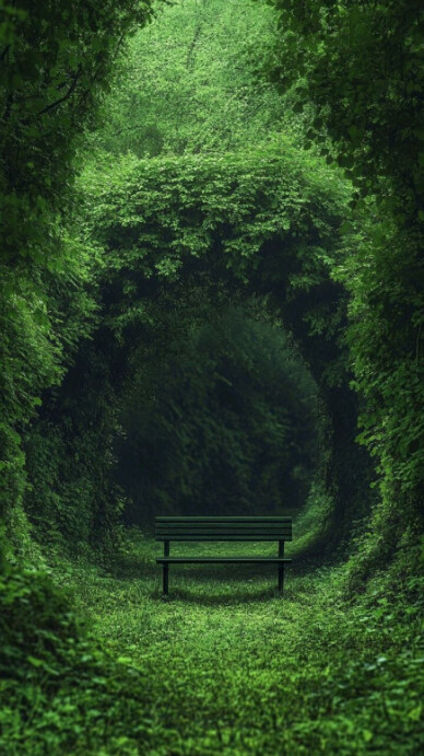 Futuristic Green Nature  Digital Display (9:16) template