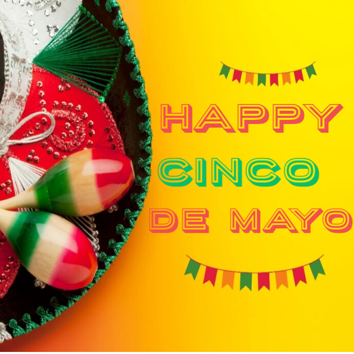 Futuristic Happy Cinco De Mayo Celebration  Instagram Post template