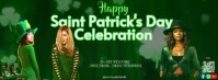 Futuristic Happy Saint Patrick's Day Celebration Facebook Cover Photo template