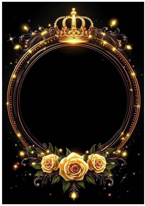 Futuristic King Photo Frame  A3 template