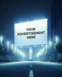 Futuristic Marketing Digital Billboard Design Instagram Portrait template