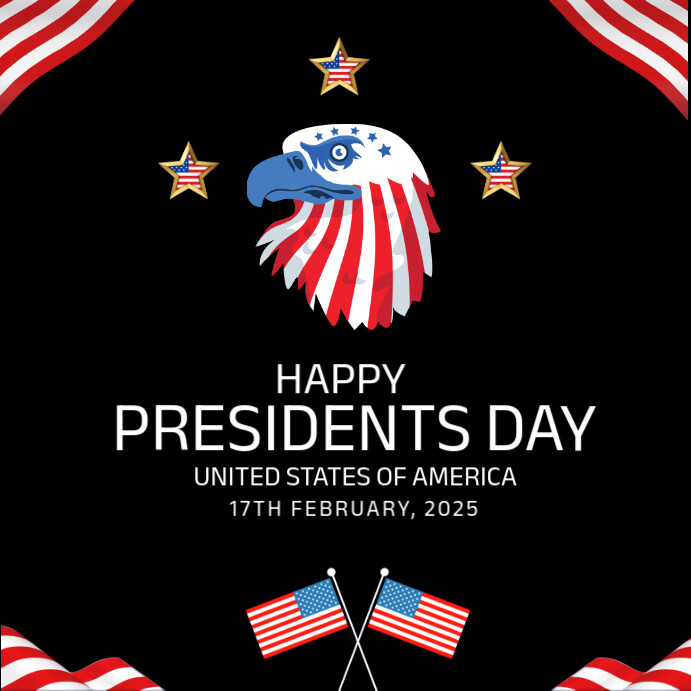 Futuristic Presidents Day Instagram Post Templat | PosterMyWall