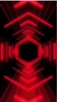 Futuristic Red Neon Tunnel Background – Futuristic Party & Tech Design Digital Display (9:16) template