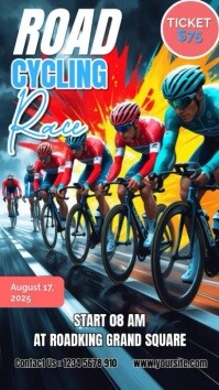 Futuristic Road Cycling Race 2025 – Event Balap Sepeda Terbesar Di Roadking Grand Square Instagram S template