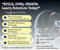 Futuristic Robotics Training Poster Large Rectangle template