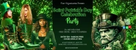 Futuristic Saint Patrick's Day Celebration  Facebook Cover Photo template