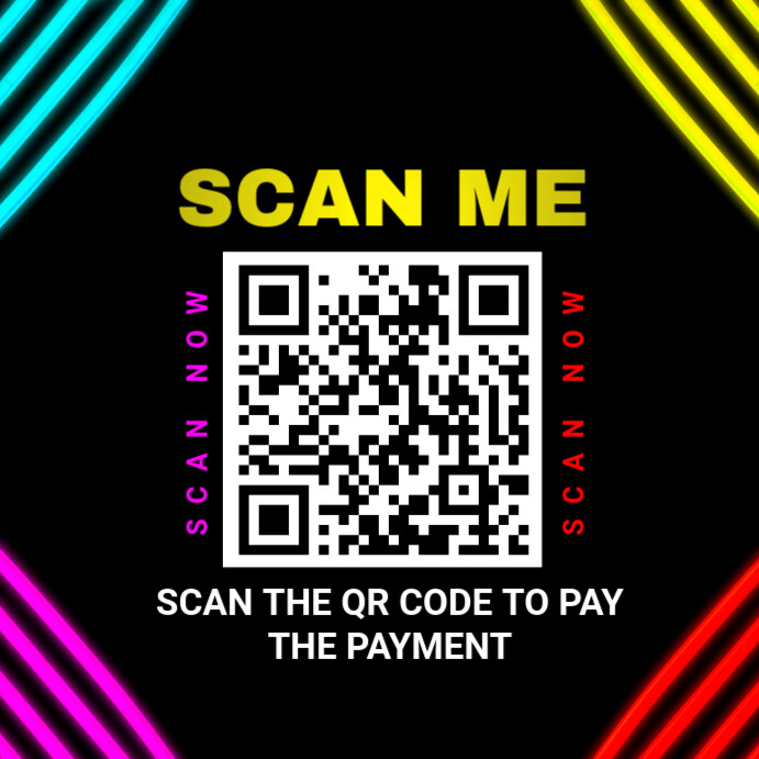Futuristic Scan Me Instagram Post Template | PosterMyWall