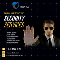 Preto Security Services Kvadrat Template