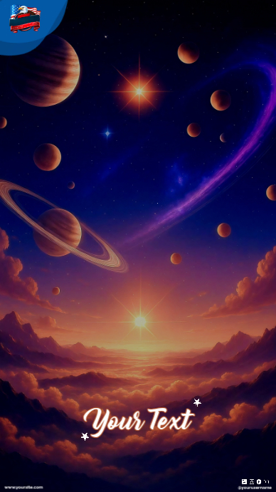Futuristic Space and Astronomy Digital Display Template | PosterMyWall