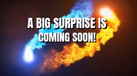 Futuristic Surprise Announcement Digital Display Video template