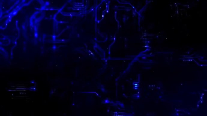 Futuristic Technology Animated Video Background Digital Display (16:9 ...